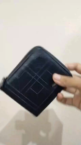 Dompet Lipat Pria Belton Resleting WA1139B5 Kulit Hitam Motif Bagus Murah Mini Kekinian Dan Terbaru