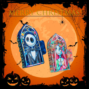 1pc/2pcs Disney Halloween the Nightmare before Christmas Jack And Sally Hair claws Unique Stylish Hair Accessories for Daily Use