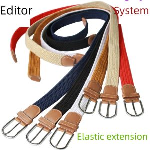 Canvas Youth Elastic Lengthened Large Size Telescopic Belt
