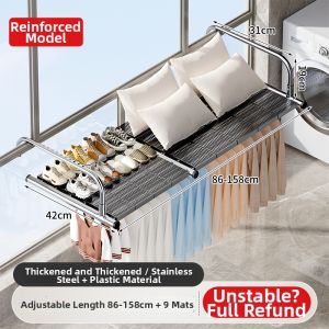 XINGYOU | Balcony Clothes Drying Rack Window Extendable Shoe Rack