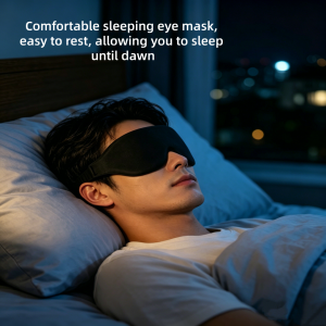 Light Blocking Sleep Mask Super Light Silky and Soft Sleep Facial Mask Fully Adjustable Suitable for Home Office and Travel