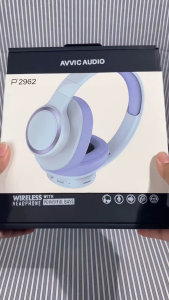 Avvic P2962 P2960 Headphone Bluetooth Wireless Headset Gaming Hifi Stereo Powerful Bass HD Sound