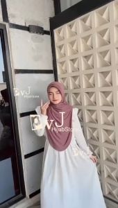 Hijab Instan Oval Jersey Pet Antem Shireen Ukuran | Shireen Hijab Bergo Instan Oval Syari