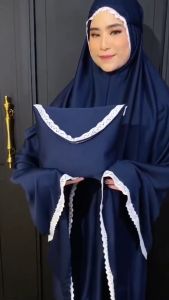 Masiana.id - Mukena Hyget Dewasa Polos Variasi Renda