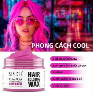 Sáp Nhuộm Tóc Tạm Thời SEVICH Fashion 50g Kem Nhuộm Một Lần Dạng Gel Bùn Pomade Cho Râu Và Lông Mày Dễ Gội Sạch