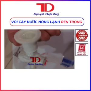 Combo 2 vòi cây nước nóng lạnh ren trong thay thế vòi lạnh + vòi nóng - Điện Lạnh Thuận Dung