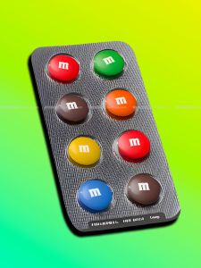 Reflective Stickers for Cars Chocolate Rainbow Seven Color Candy Flat Cabinet Scratch Stickers Auto Decoration Frog Eye Brand