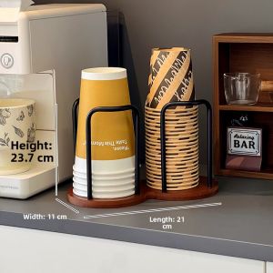 Desktop Corner Cup Storage Rack Family Coffee Corner Cup Holder Mugs Water Cup Multi-layer Storage Shelf Lazy Desk Organizer