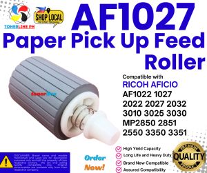 Paper Pick Up Feed Roller Compatible and For Use in Ricoh AF1027 MP2500 MP2550 MP2851