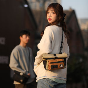 Rhinowalk Bicycle Handlebar Bag Quick Release 4L Large Capacity Front Tube Bag Two Colors For Brompton Folding Bike Urban Leisure Cycling Crossbody Pack With MOLLE System