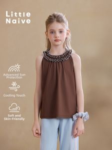 Little Naive | Ruffle Ear Sun-Protective Cool Feeling T-Shirt