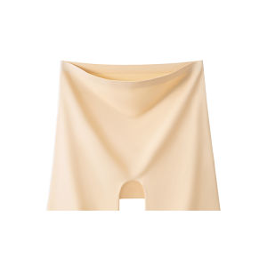 miiow | Ice Silk Seamless Safety Pants Womens Summer Thin No Roll Edge High Waist Briefs Underwear Nylon Modal Lycra Blend Anti Glare