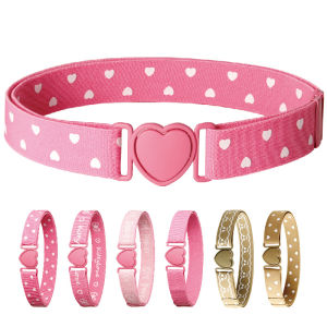 Adorable Pink Adjustable Elastic Waist Belt for Girls Elementary School Students Baby down Jacket Waist Seal Comfortable Spring Cat Brand Casual Style