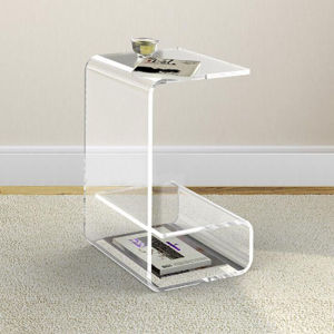 Modern Minimalist Acrylic Side Table Transparent Small Tea Table Scandinavian Internet Celebrity Bedside Table Creative Living Room Sofa Corner Table