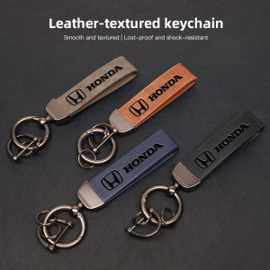 Honda | Car Tire Valve Cap Metal/Leather Car Key Chain Keyring Auto Interiors Accessorie For Honda Civic FIT CRV Accord Jazz HRV Vezel