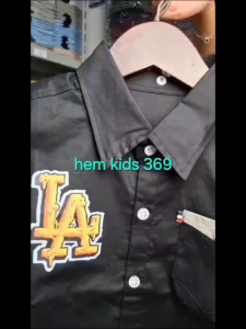 hem kids 369 kemeja kombinasi anak laki laki usia 3-12 tahun/cod