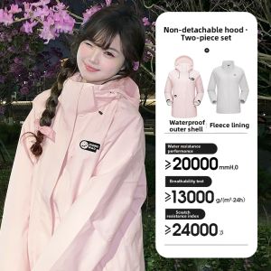 Insulated 3-in-1 Warm Fleece Outdoor Jacket