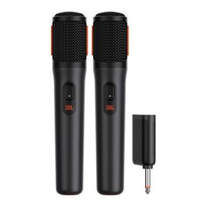 JBL | JBL PartyBox Portable Wireless Microphones Handheld Dual Mics System For Outdoor Karaoke And Meetings ABS Plastic Built-In Battery