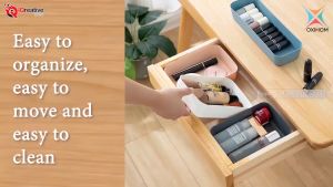 Oxihom Rak Tempat Penyimpanan Sendok & Garpu & Pisau & Kosmetik