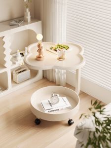 Modern Minimalist Nightstand Coffee Table Sofa Side Table Miniature Bedroom Balcony Mobile Storage Rack Economical Design
