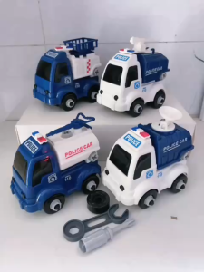 07 Bộ Đồ Chơi 4 Xe Police Cho Bé 3+