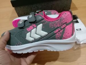 Sepatu Sekolah Anak Perempuan Warna Hitam Ping Perekat Usia PAUD TK SD SMP-KIDZTUBS1636