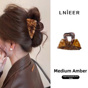 Lnieer | Elegant Glittery Hair Clamp Triangle Clip