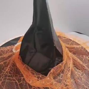 Mũ Phù Thủy Halloween Có Thể Tái Sử Dụng Dành Cho Người Lớn & Trẻ Em Chất Liệu Polyester Taffeta Phụ Kiện Dự Tiệc Dùng Cho Cosplay Và Trang Trí