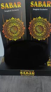 Songkok Peci Kopiah SABAR Polos AC Bludru Hitam Halus Berkualitas