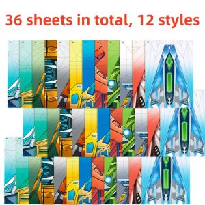 Educational Paper Airplane Origami Belt Kit Fun Handmade Tutorial Develop Hands On Ability 3D Airplane Craft Educational Toy