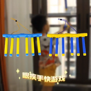 Children Catching Sticks Game Challenge Falling Stick Game Hand and Eye Coordination Training Toy
