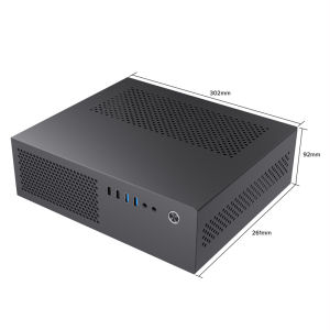 SFF Mini ITX/MATX PC Case Mini Tower Computer Chassis for HTPC Save Space Fits MATX/Mini-ITX Motherboard/Flex Power Supply 7.3L