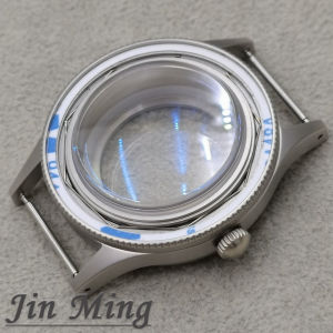 Vỏ Đồng Hồ Titan 40mm Kính Sapphire Phủ AR Hai Lớp Chất Lượng Cao Thích Hợp Cho Các Bộ Máy NH34 NH35 NH36 Bạc