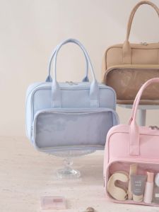 Spacious Clear Portable Makeup and Toiletry Storage Travel Bag RH2581
