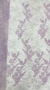 2026 Fashion French Mesh 3D Flowers Embroidery Bead Lace Fabric With Sequins African Nigerian Fabric For Wedding Dress