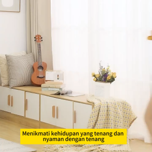 Lemari Kabinet 3 Pintu Lemari Kayu Lemari Kecil Lemari Penyimpanan Multifungsi Kabinet Rendah