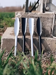 Sekop Stainless Steel Alat Berkebun Tepi terbuat dari stainless steel Tip / Flat sekop - Perak