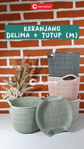 Keranjang CLIO Delima+Tutup M-Keranjang Buah 1 LSN/Keranjang Serbaguna