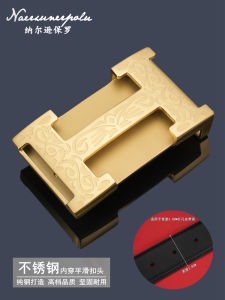 Paul Men Belt Buckle 3.8 Punch Smooth Buckle Waistband Buckle High-Grade Stainless Steel Trouser Belt Lead Buckle Single Sale