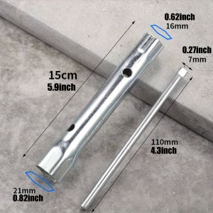Cờ Lê Ổ Cắm Vòi Kim Loại 16mm/21mm Đường Kính 150mm Dụng Cụ Cầm Tay Ống Vòi Hợp Kim Để Lắp Đặt Và Sửa Chữa