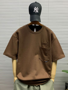 Summer New Style Mens Casual Loose Short Sleeve T-Shirt Fashionable Brand Simple Design Versatile Five-Quarter Sleeve Tee