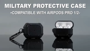 MOBOSI for AirPods 4/Pro 2/1 Case Compatible with AirPods 4th Generation Case Cover with Lock&Keychain&Cleaner Kit Full Body Shockproof Protective Hard Shell (2024) Black