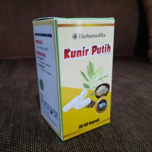 Kunir Putih Herbamedika 120 Kapsul Obat Herbal Penghambat Pertumbuhan Sel Kanker Dan Pereda Nyeri Lambung