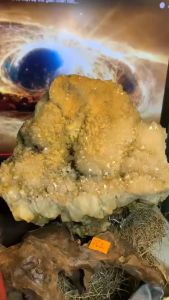 Bông hoa đá Thạch Anh Quartz Citrine vàng to khủng năng lượng cực mạnh vũ trụ 762