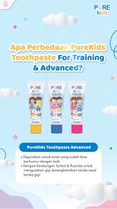 Pure Kids Toothpaste For Advanced 50g - Pasta Gigi With Fluoride
