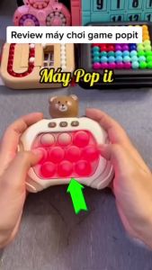 Đồ chơi Pop it thế hệ mới - máy điện tử chơi game Pop it giải trí bấm nút theo đèn nhạc với nhiều level