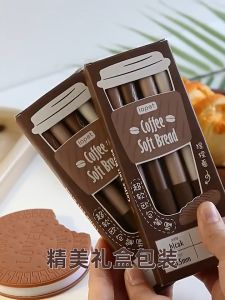 1/4Pcs/Pack Ball-point Pen Cute Coffee Gel Pen for School Writing Kawaii Pen Office Supplies Kids