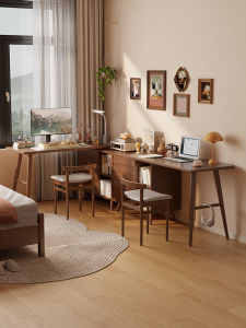 DONGMU | Corner Extendable L-shaped Desk Bookcase