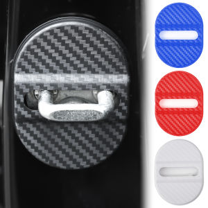 [Woken] 4 cái/bộ sợi carbon thông dụng khoá cửa ô tô tấm đệm bảo vệ mũi giày chống sốc cửa đệm gối dày Chốt cửa bảo vệ tấm lót chống gỉ Phụ Kiện Xe Hơi