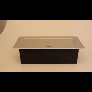 Stop Kontak Meja Meeting Tanam 2 USB Port + 2 EU Plug Socket